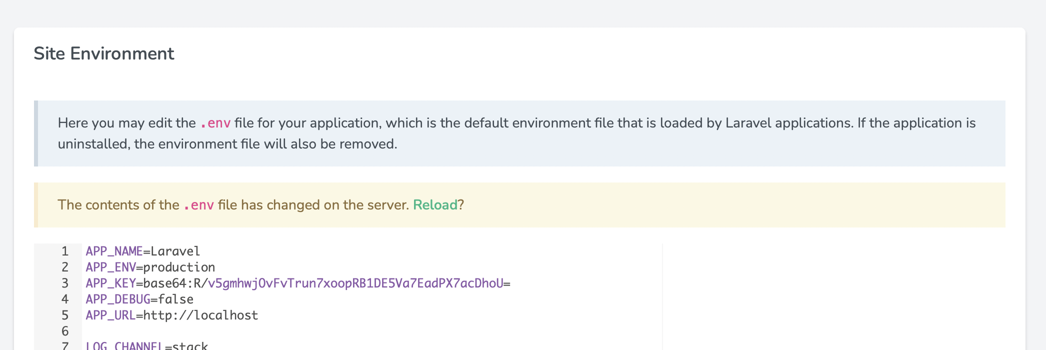 Environment file polling.