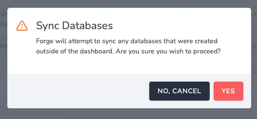 Syncing Databases into Forge